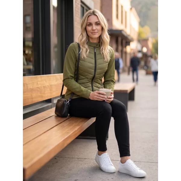  Dámska hybridná bunda MALFINI PREMIUM CROSS 556 AVOCADO GREEN 
