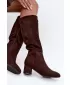 Dámske čižmy S.BARSKI HY62-8131 CHOCOLATE