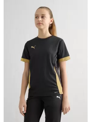 Detské športové tričko PUMA TEAMGOAL MATCHDAY JERSEY JR 70574828 PUMA BLACK/PUMA GOLD/MATTE GOLD