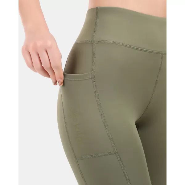  Dámske legíny KILPI TENIA-W 1L0420KI ZELENÁ 