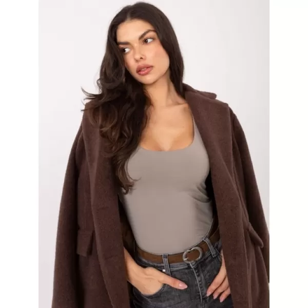  Dámsky top SUBLEVEL D12099M02803A DARK BEIGE 