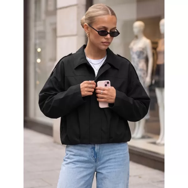  Dámska bunda DSTREET TY5955 ČIERNA 