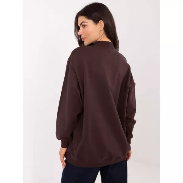  Dámska mikina BASIC FEEL GOOD RV-BL-5185.70P DARK BROWN 
