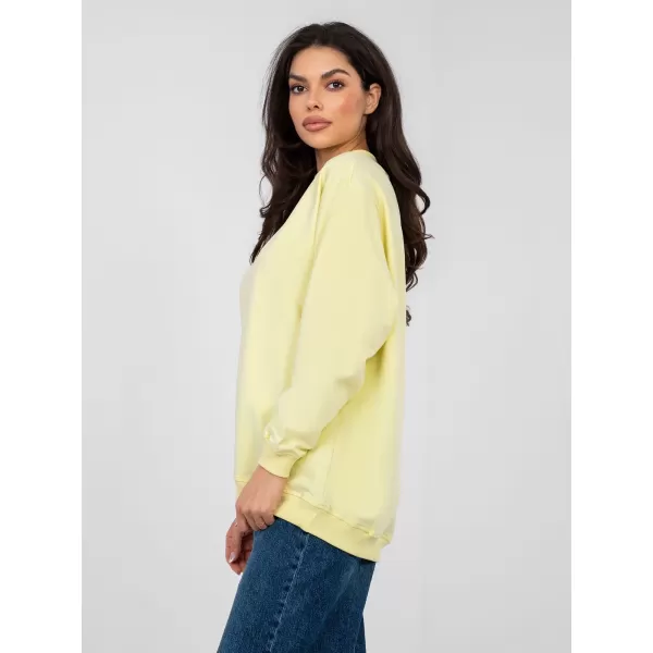  Dámska mikina BASIC FEEL GOOD RV-BL-5185.93P BRIGHT YELLOW 