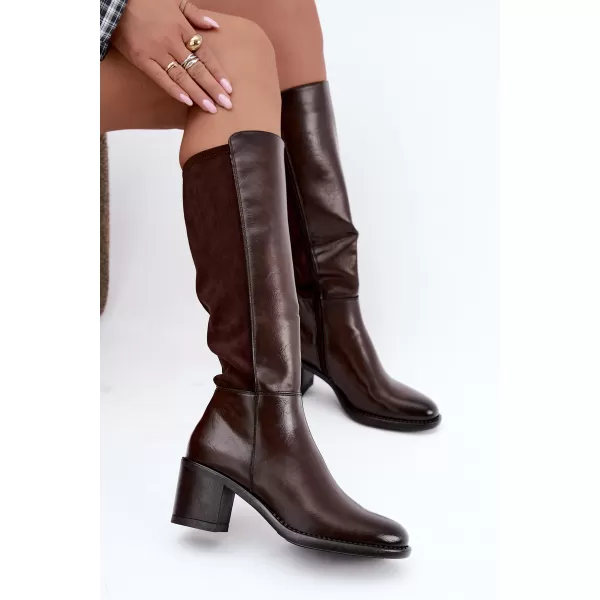  Dámske čižmy VINCEZA 58652 BROWN 