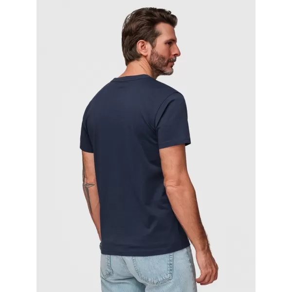  Pánske tričko OMBRE OM-TSPT-0269 NAVY BLUE 