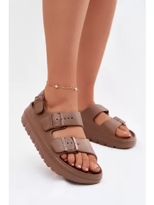 Dámske sandále BIG STAR SHOES TT274A035 BROWN/BEIGE