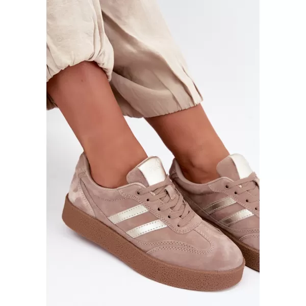 Dámske tenisky D&A LR62-7107 BROWN 