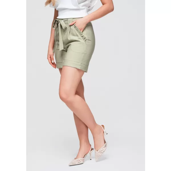  Dámske kraťasy OMBRE OW-ST-E0006 KHAKI 
