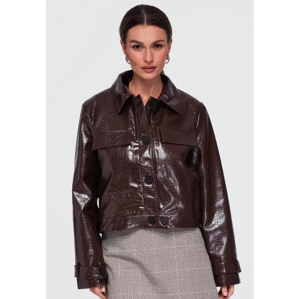  Dámska bunda OMBRE OW-JAFL-0145 BROWN 