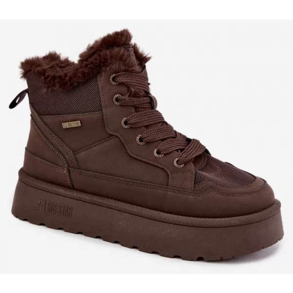  Dámske topánky BIG STAR SHOES UU274168 BROWN/BEIGE SHADOWS 