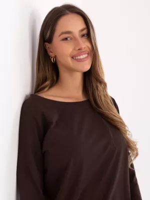 Dámska blúzka BASIC FEEL GOOD RV-BZ-4691.40P DARK BROWN
