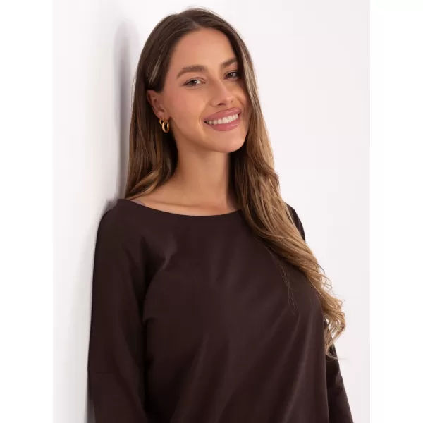  Dámska blúzka BASIC FEEL GOOD RV-BZ-4691.40P DARK BROWN 