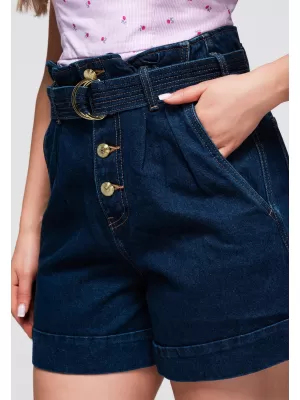 Dámske kraťasy OMBRE OW-ST-E0011 DARK DENIM
