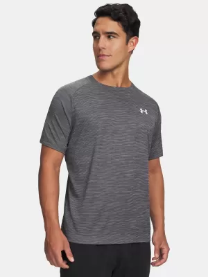 Pánske tričko UNDER ARMOUR TECH TEXTURED SS 1382796-026 ŠEDÁ