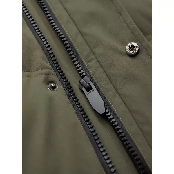  Pánska parka OMBRE OM-JALJ-0310 DARK OLIVE 
