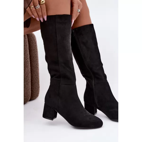  Dámske čižmy S.BARSKI HY62-8131 BLACK 