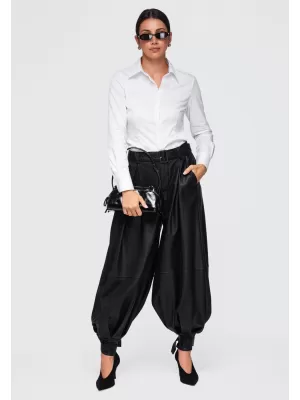 Dámske nohavice OMBRE OW-PA-E0022 BLACK