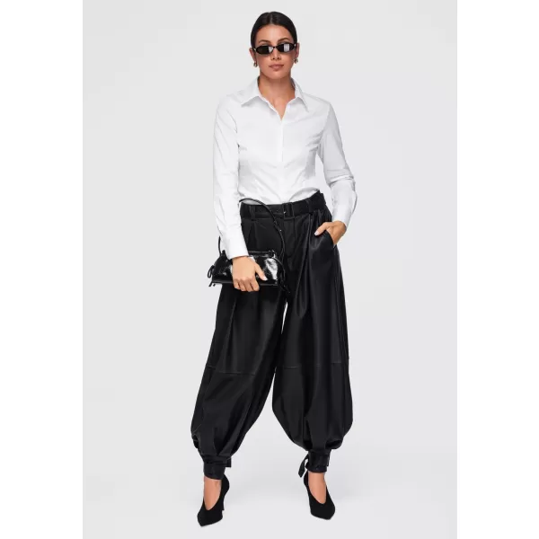  Dámske nohavice OMBRE OW-PA-E0022 BLACK 