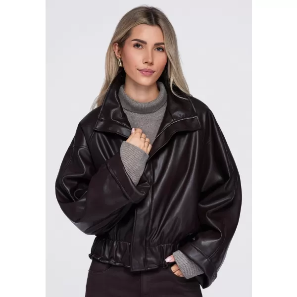  Dámska bunda OMBRE OW-JT-E0007 BROWN 