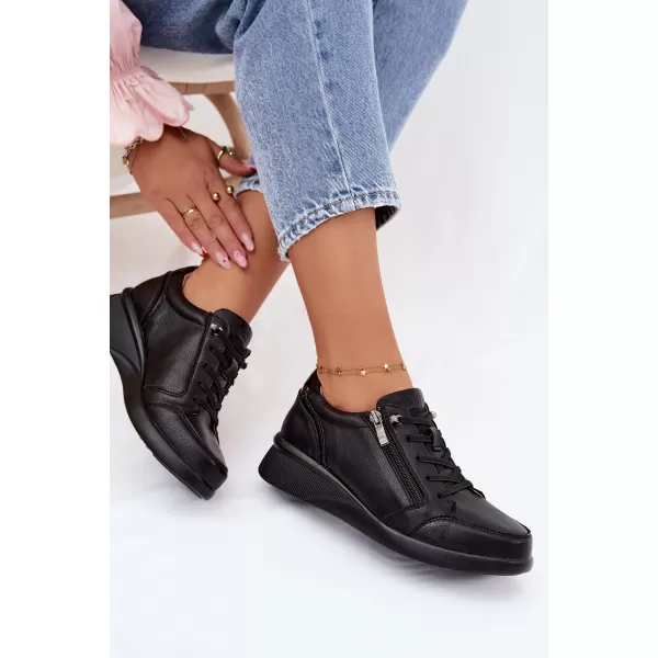  Dámske poltopánky VINCEZA 79644 BLACK 