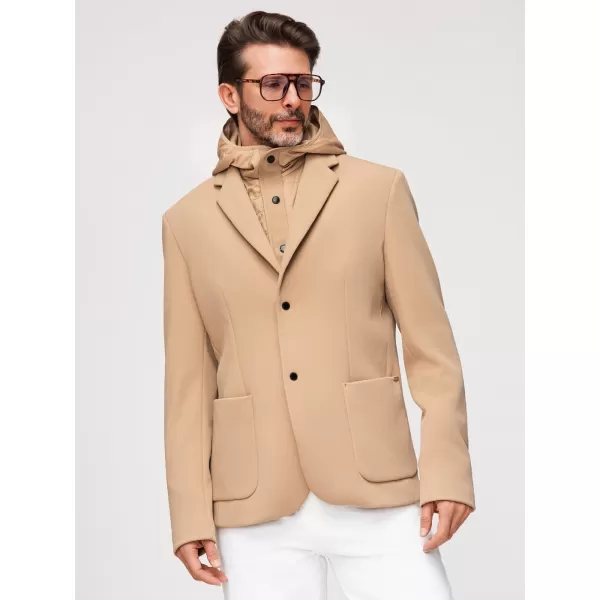  Pánska bunda OMBRE M167 LIGHT BROWN 