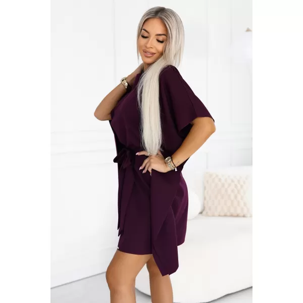  Dámske šaty NUMOCO 287-48 ZRELÁ SLIVKA 