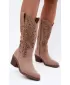 Dámske čižmy S.BARSKI HY62-8126 BEIGE