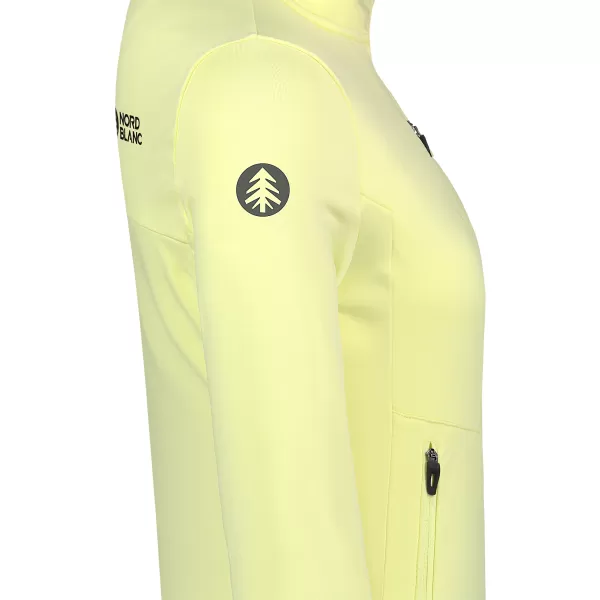  Dámska powerfleece mikina NORDBLANC CRISP NBSFL8338 ŽLTÁ 
