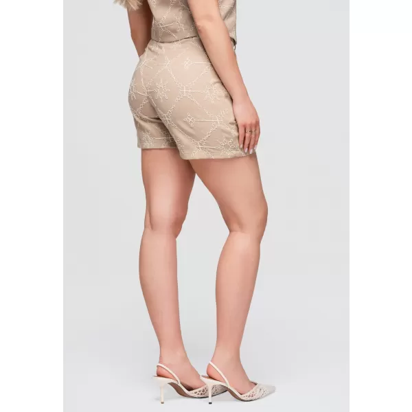  Dámske kraťasy OMBRE OW-ST-E0019 TAUPE 