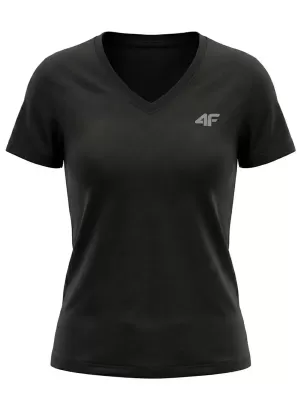 Dámske tričko 4F WMM00TTSHF3307 DEEP BLACK