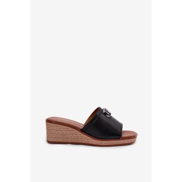  Dámske šľapky SERGIO LEONE KL325 BLACK 