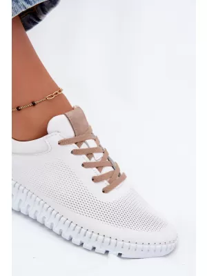 Dámske poltopánky ARTIKER 58C3083 WHITE/BROWN