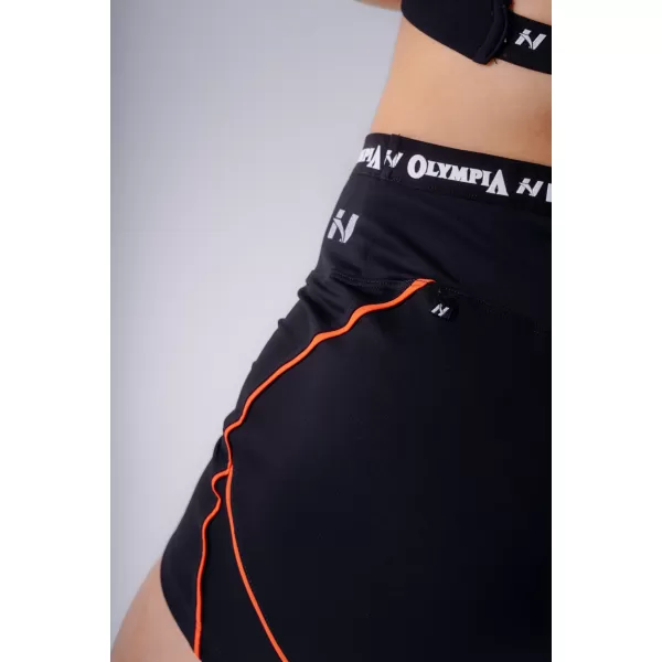  Dámske kraťasy NEBBIA OLYMPIA HIGH-WAIST 937 BLACK 