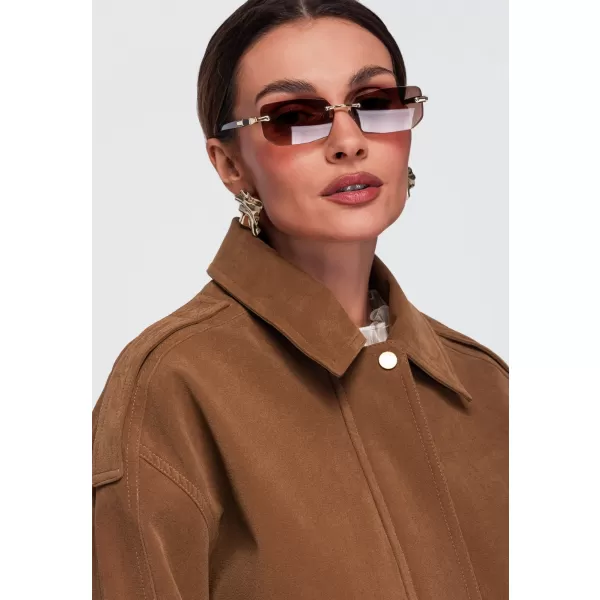  Dámska bunda OMBRE OW-JANP-0142 ŤAVA 