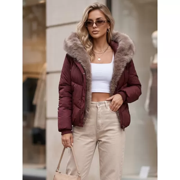  Dámska bunda DSTREET TY5985 BORDOVÁ 