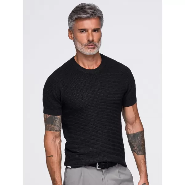  Pánske tričko OMBRE OM-TSCT-0303 BLACK 