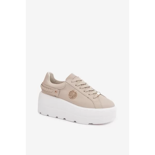 Dámske tenisky D&A LR61-7095 BEIGE 