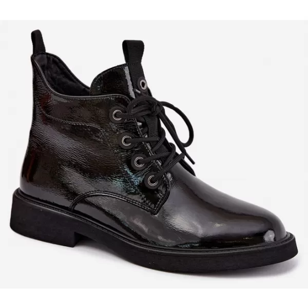  Dámske členkové topánky D&A CR62-3338 BLACK 