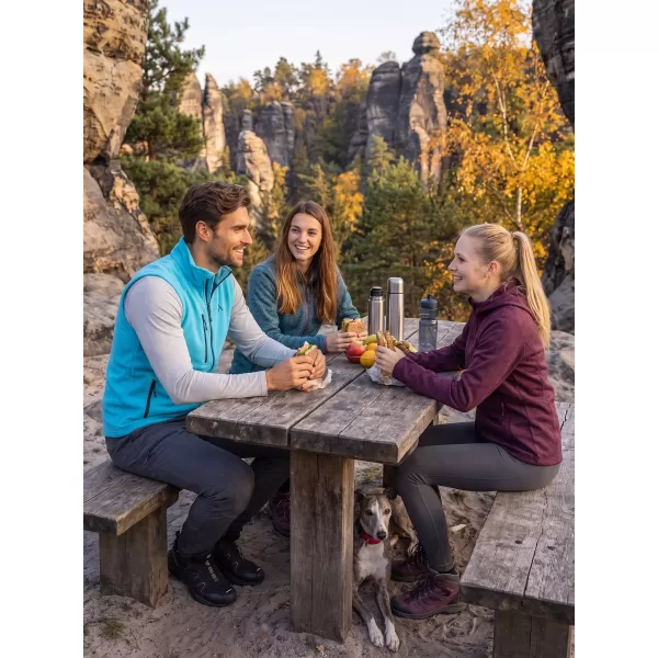  Pánska fleece vesta ALTISPORT ALM002525 TYRKYSOVÁ 