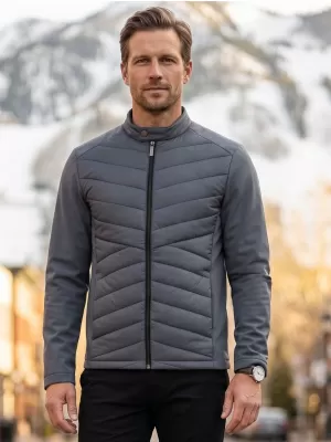 Pánska hybridná bunda MALFINI PREMIUM CROSS 555 LIGHT ANTHRACITE