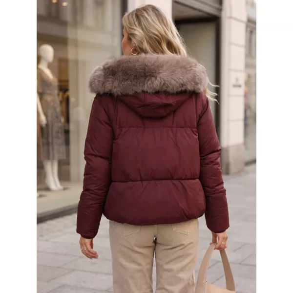  Dámska bunda DSTREET TY5985 BORDOVÁ 
