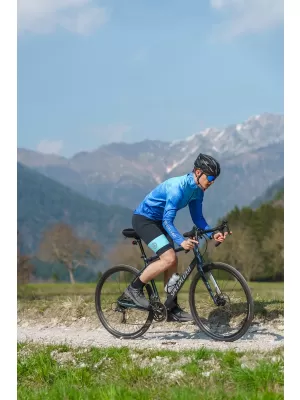 Pánske cyklistické šortky NORDBLANC CHAIN NBSPM8081 MODRÁ