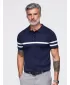 Pánske polo tričko OMBRE OM-POSS-0177 NAVY BLUE