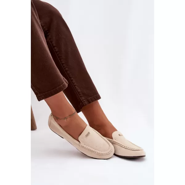  Dámske mokasíny BOTO QQ-273 BEIGE 