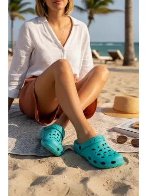 Dámske šľapky BOTO 1900W TURQUOISE