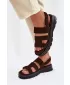 Dámske sandále BIG STAR SHOES TT274483 BROWN/BEIGE