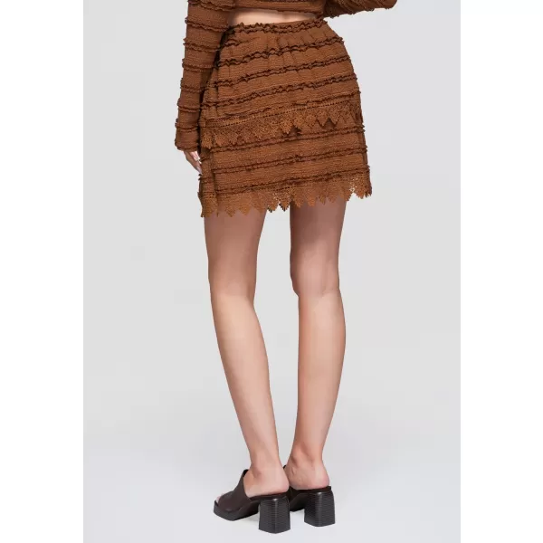  Dámska sukňa OMBRE OW-GL-E0015 LIGHT BROWN 
