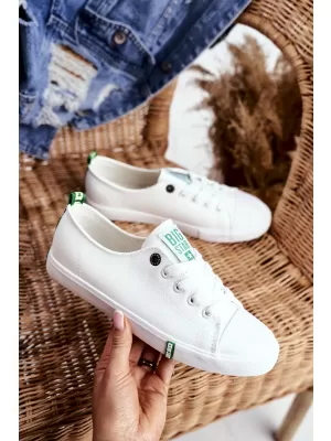 Dámske tenisky BIG STAR SHOES GG274006 WHITE/GREEN