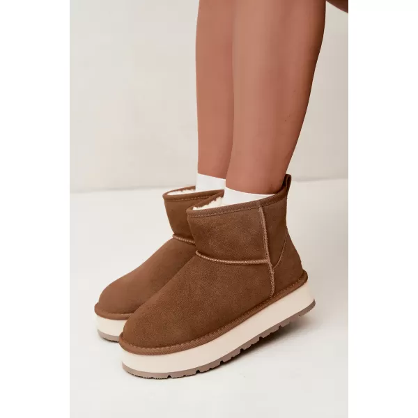  Dámske topánky BIG STAR SHOES UU274692 BROWN/BEIGE 